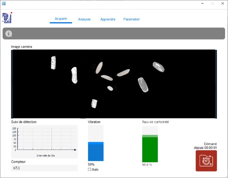 O2Game présente son nouvel outil d'analyse vision conçu pour inspecter les produits vrac un à un et à grande vitesse : Banc d'Analyse Vision OPTIBOX Précision